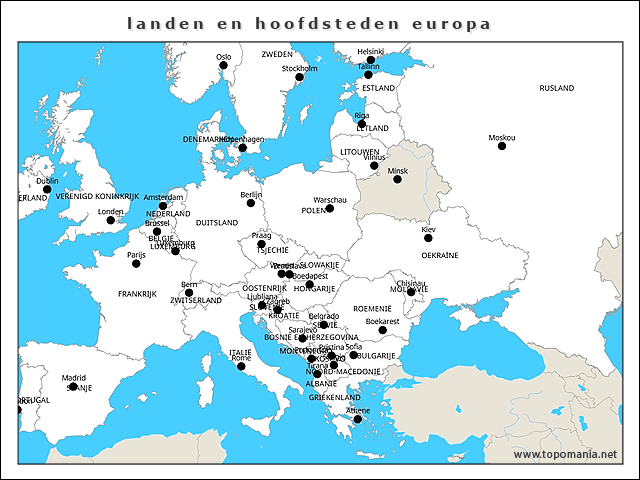 landen-en-hoofdsteden-europa