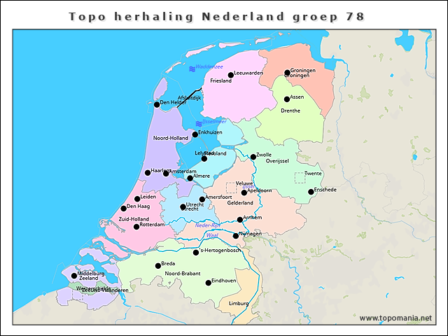 topo-herhaling-nederland-groep-8