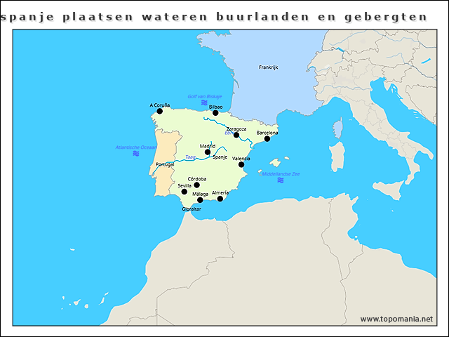 spanje-plaatsen-wateren-buurlanden-en-gebergten