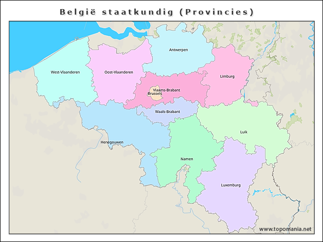 belgie-staatkundig-(provincies)
