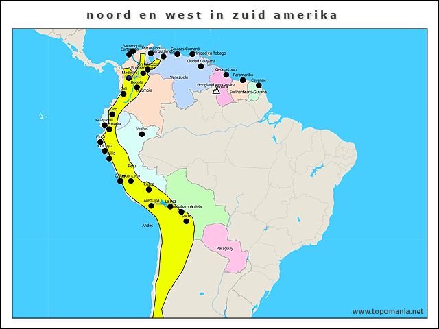 noord-en-west-in-zuid-amerika