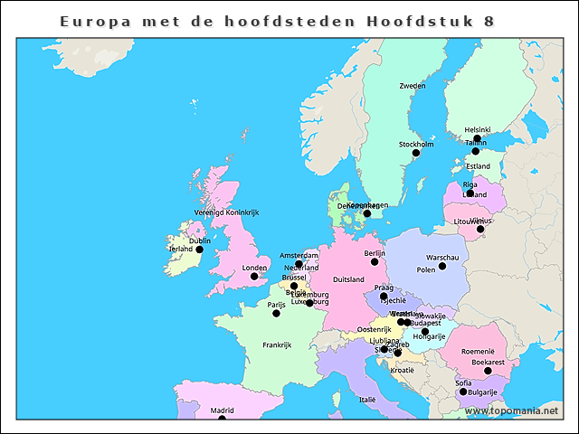 europa-met-de-hoofdsteden-hoofdstuk-8