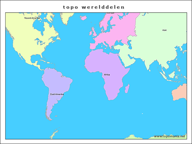topo-werelddelen