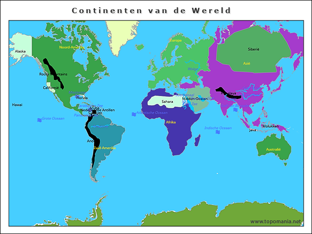 continenten-van-de-wereld