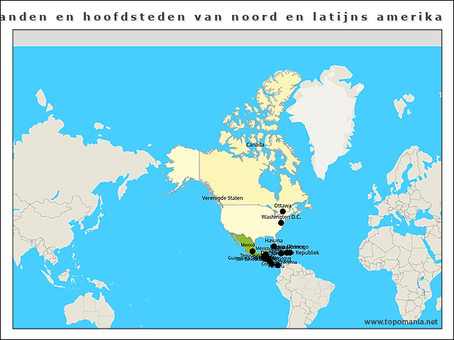 landen-en-hoofdsteden-van-noord-en-latijns-amerika