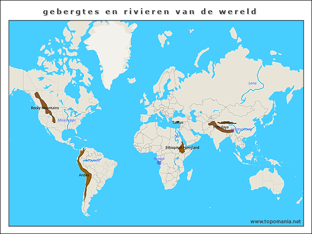 gebergtes-en-rivieren-van-de-wereld