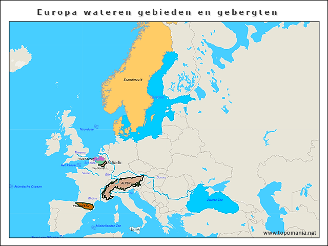 europa-wateren-gebieden-en-gebergten