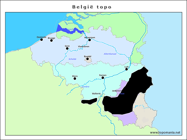 belgie-topo