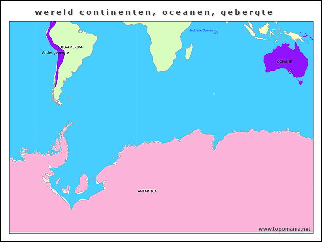 wereld-continenten-oceanen-gebergte