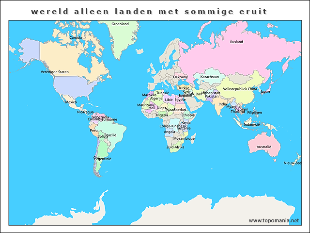 wereld-alleen-landen-met-sommige-eruit