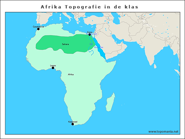 afrika-topografie-in-de-klas