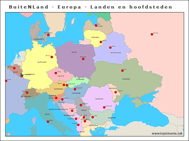 buitenland-europa-landen-en-hoofdsteden