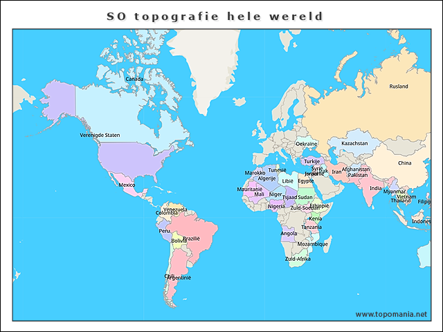 so-topografie-hele-wereld