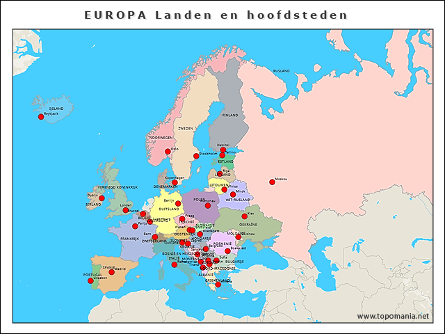 1hv-europa-landen-en-hoofdsteden