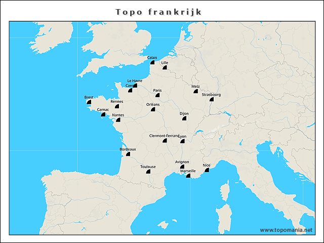 topo-frankrijk