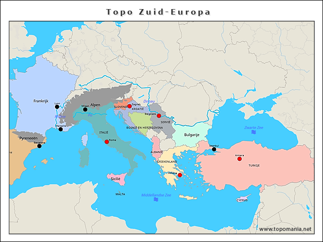 topo-zuid-europa