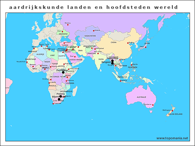 aardrijkskunde-landen-en-hoofdsteden-wereld