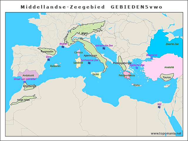 middellandse-zeegebied-gebieden5vwo