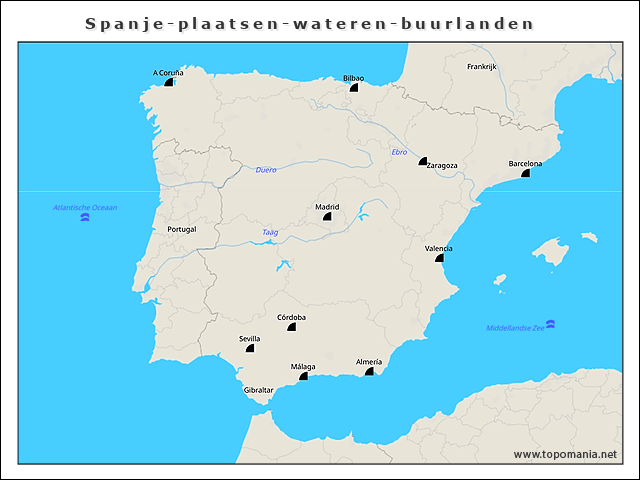 spanje-plaatsen-wateren-buurlanden