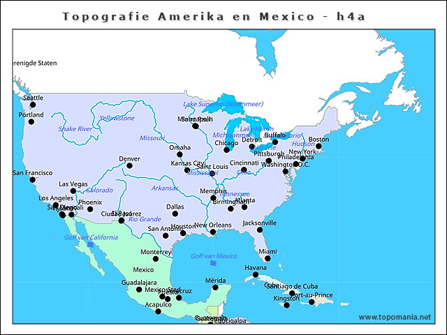 topografie-amerika-en-mexico-h4a