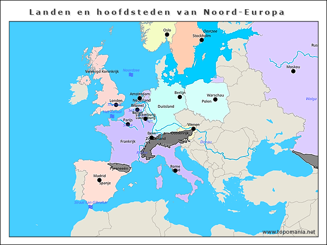 landen-en-hoofdsteden-van-noord-europa
