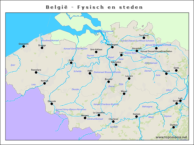 belgie-fysisch-en-steden