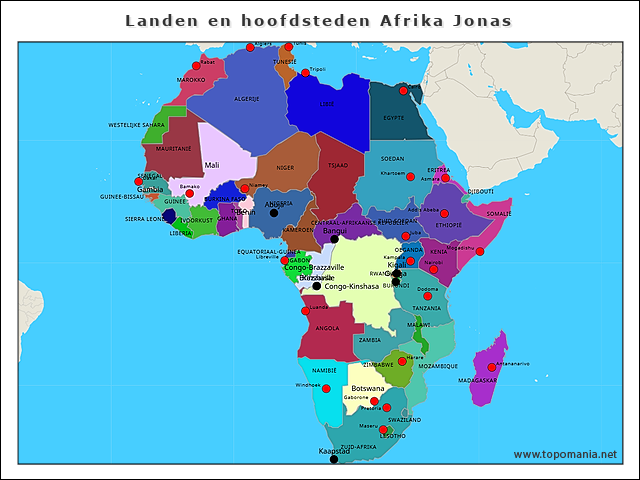 landen-en-hoofdsteden-afrika-jonas
