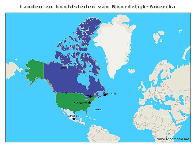 landen-en-hoofdsteden-van-noordelijk-amerika