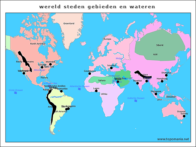 wereld-steden-gebieden-en-wateren