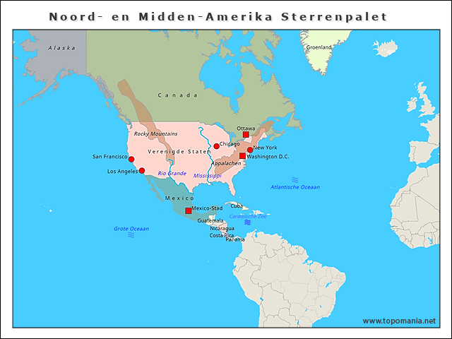 noord-amerika-sterrenpalet