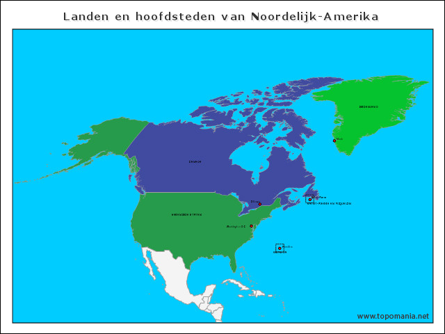 landen-en-hoofdsteden-van-noordelijk-amerika