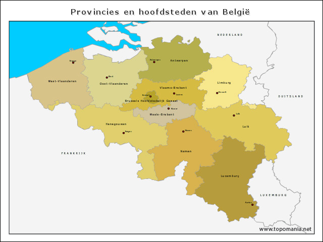 provincies-en-hoofdsteden-van-belgie