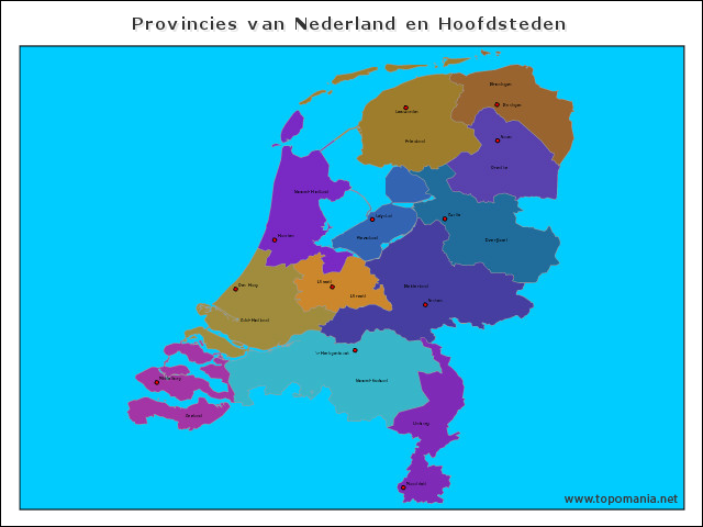 provincies-van-nederland-en-hoofdsteden