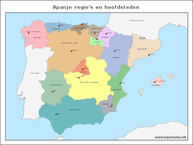 spanje-regios-en-hoofdsteden